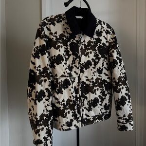 ZARA Cow Print Barn Jacket